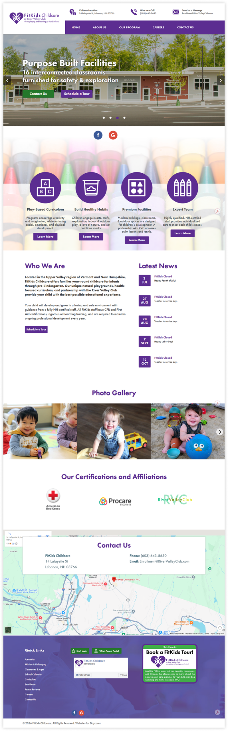 child care website design 2026