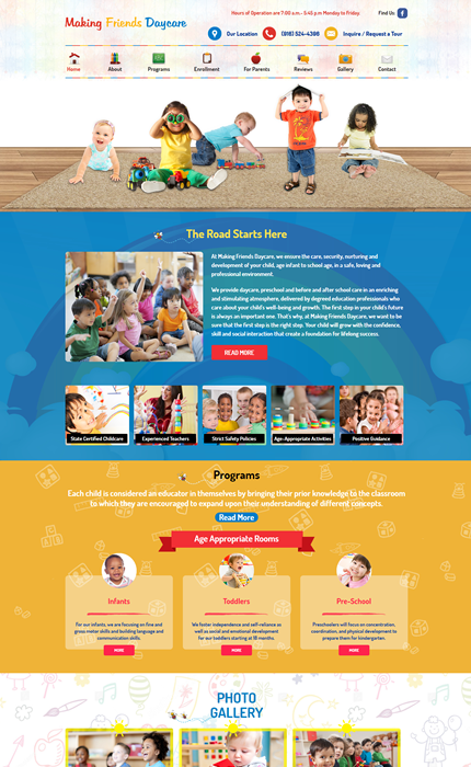 Child Care Website Templates | Daycare Website Templates | Websites for ...